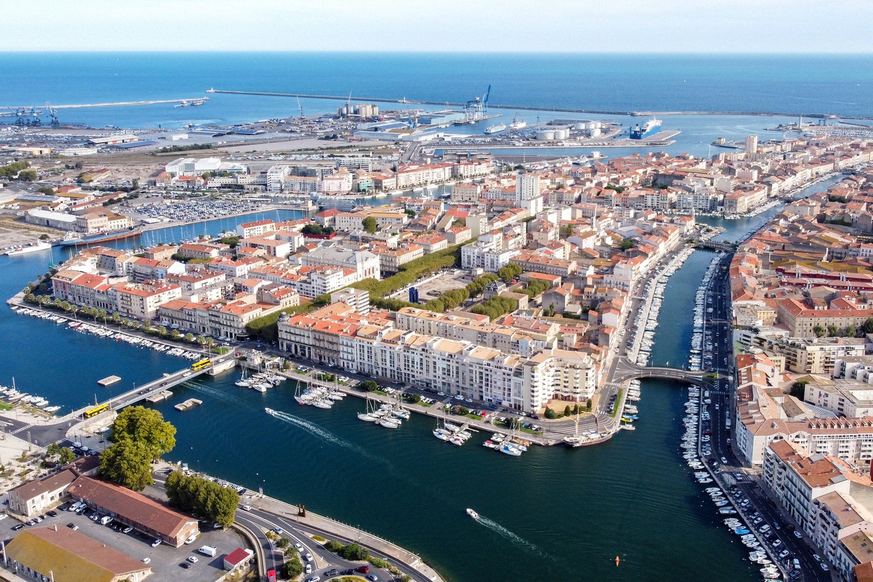 Kanäle und Altstadt von Sète in Südfrankreich